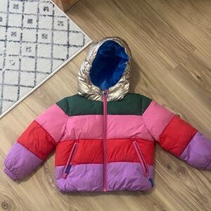 Boden Blue Puffer Jacket
